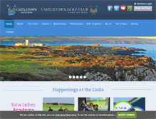 Tablet Screenshot of castletowngolflinks.com